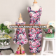 2018 new style ladies fashion clothing fashion mommy and me maxi dress mother and daughter flower dress