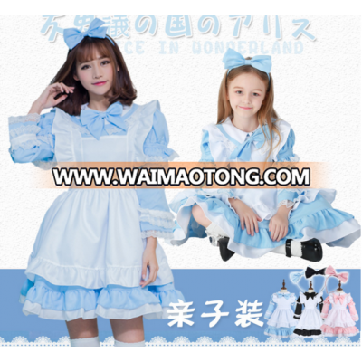 hot sell Family Matching Clothes Mother and Daughter Matching mom and daughter matching maid cosplay costumes