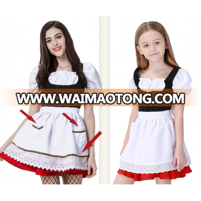 2017 Mom And Daughter Dress Matching Mother Daughter Clothes Family halloween cosplay costume